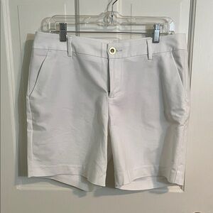 NWT Lilly Pulitzer Shara Mid-Rise Stretch White Women's Shorts Size 10